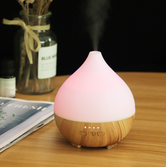 Difusor de Aromaterapia 140ML - Humidificador con Luz LED Nocturna